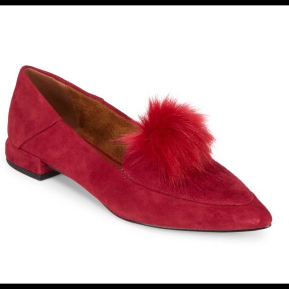 Halston red suede size 9 - Picture 2 of 3